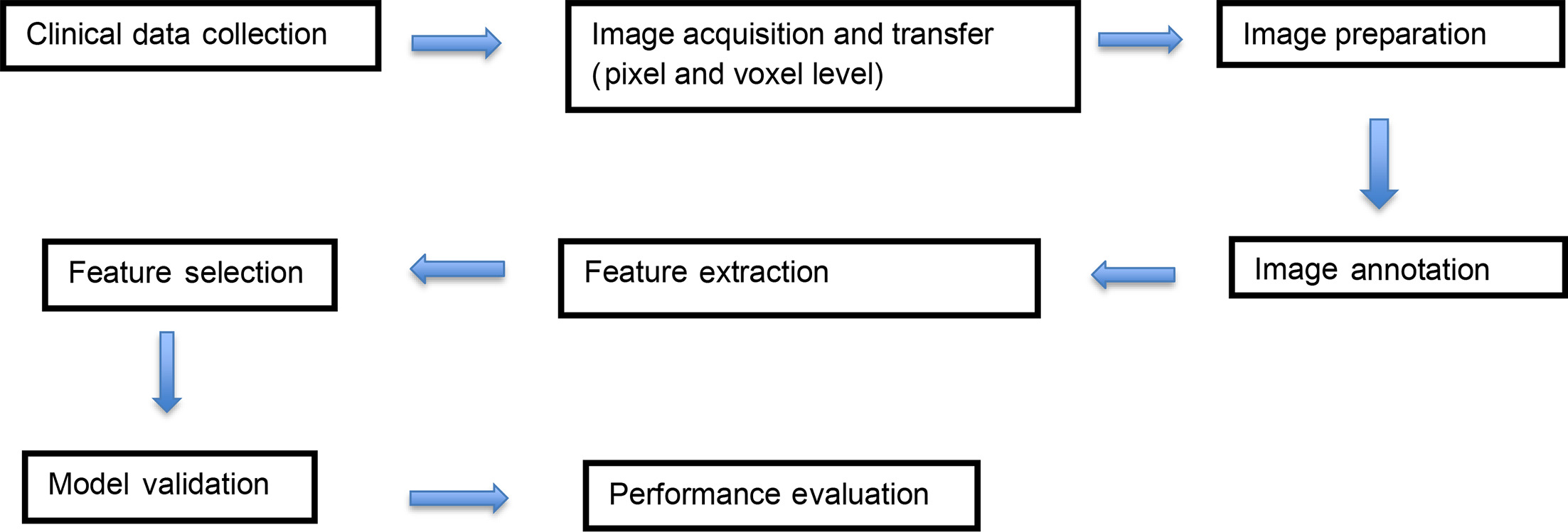 Radiomic workflow diagram.