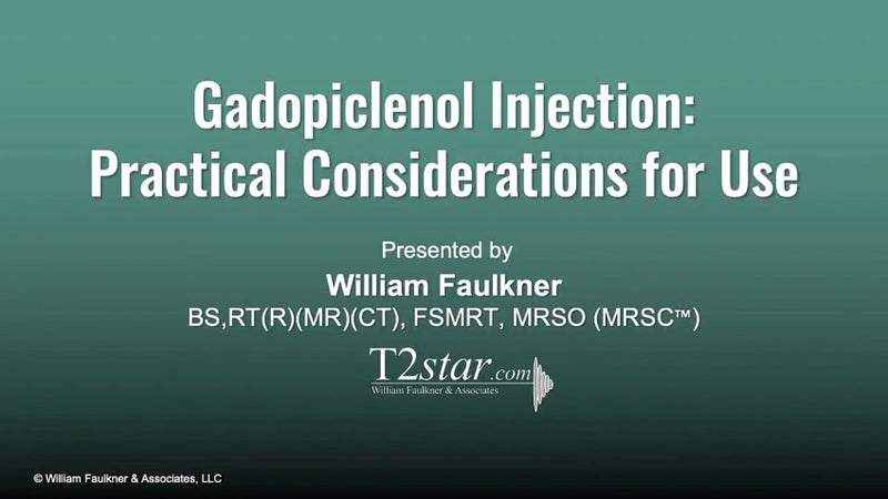 Gadopiclenol Injection | Practical Considerations for Use