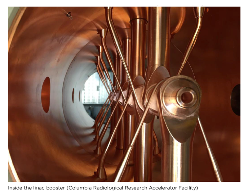 Columbia University First in US with Linac Booster for Heavy Ion Radiation Therapy Research