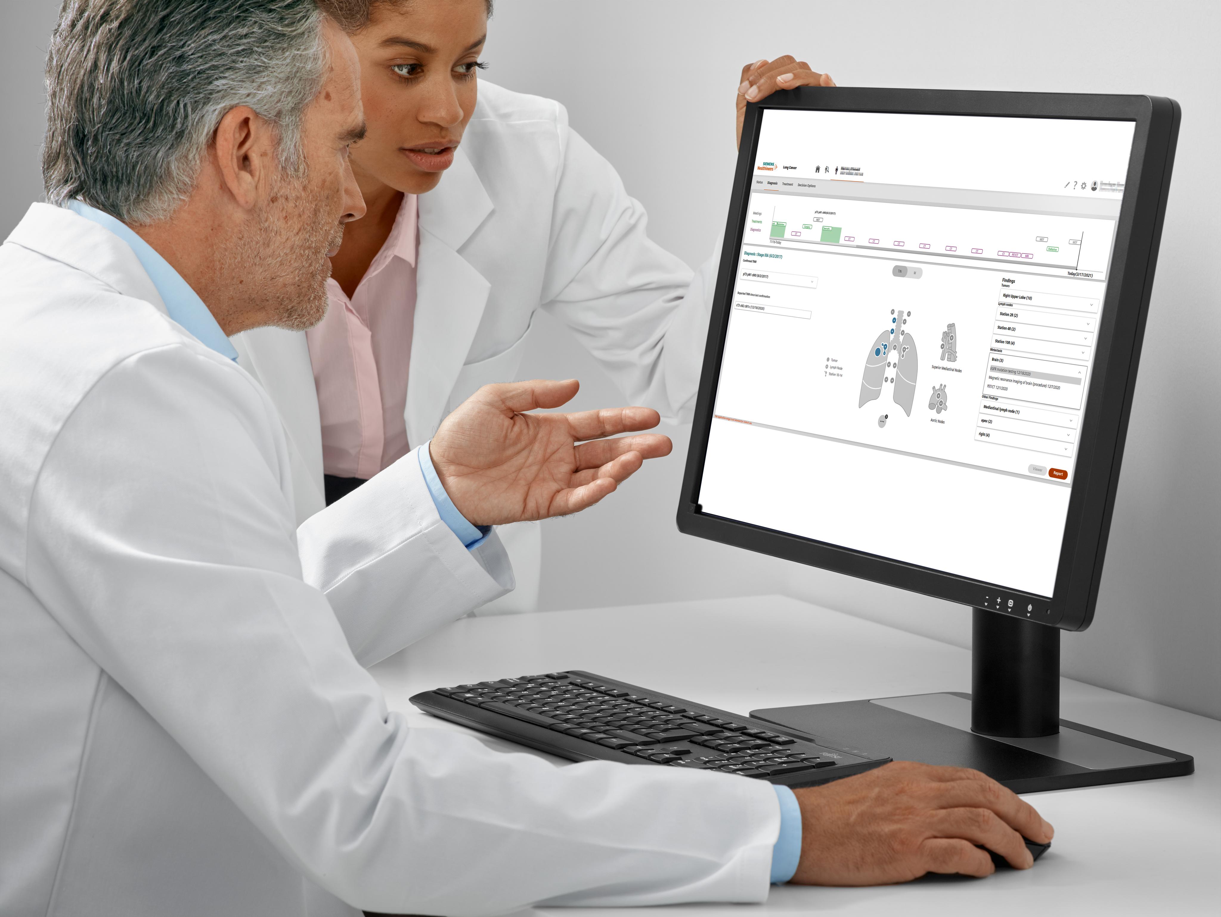 Siemens Shows Patient Self-Scheduler and AI-Pathway for Lung Cancer at HIMSS 2021