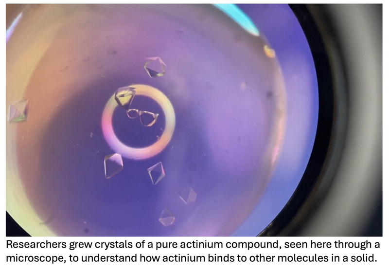 Researchers Study How Actinium Binds to Other Elements in Search for Better Cancer Treatments