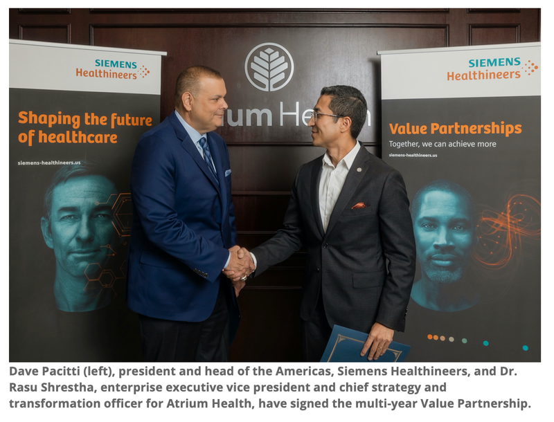Siemens, Atrium Health Announce Partnership to Improve Healthcare Capabilities, Access and Equity